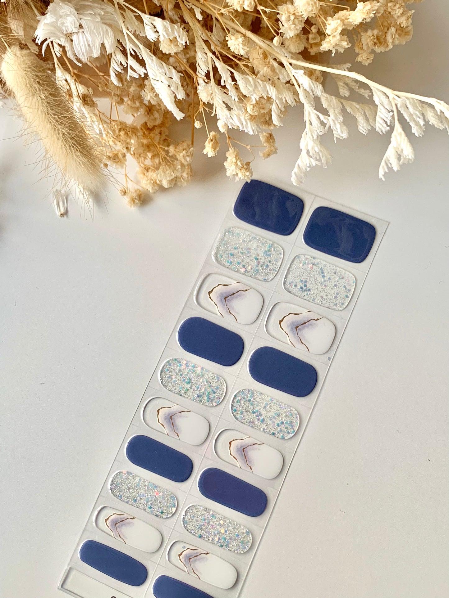 Ocean Breeze Semi-Cured Gel Nail Stickers