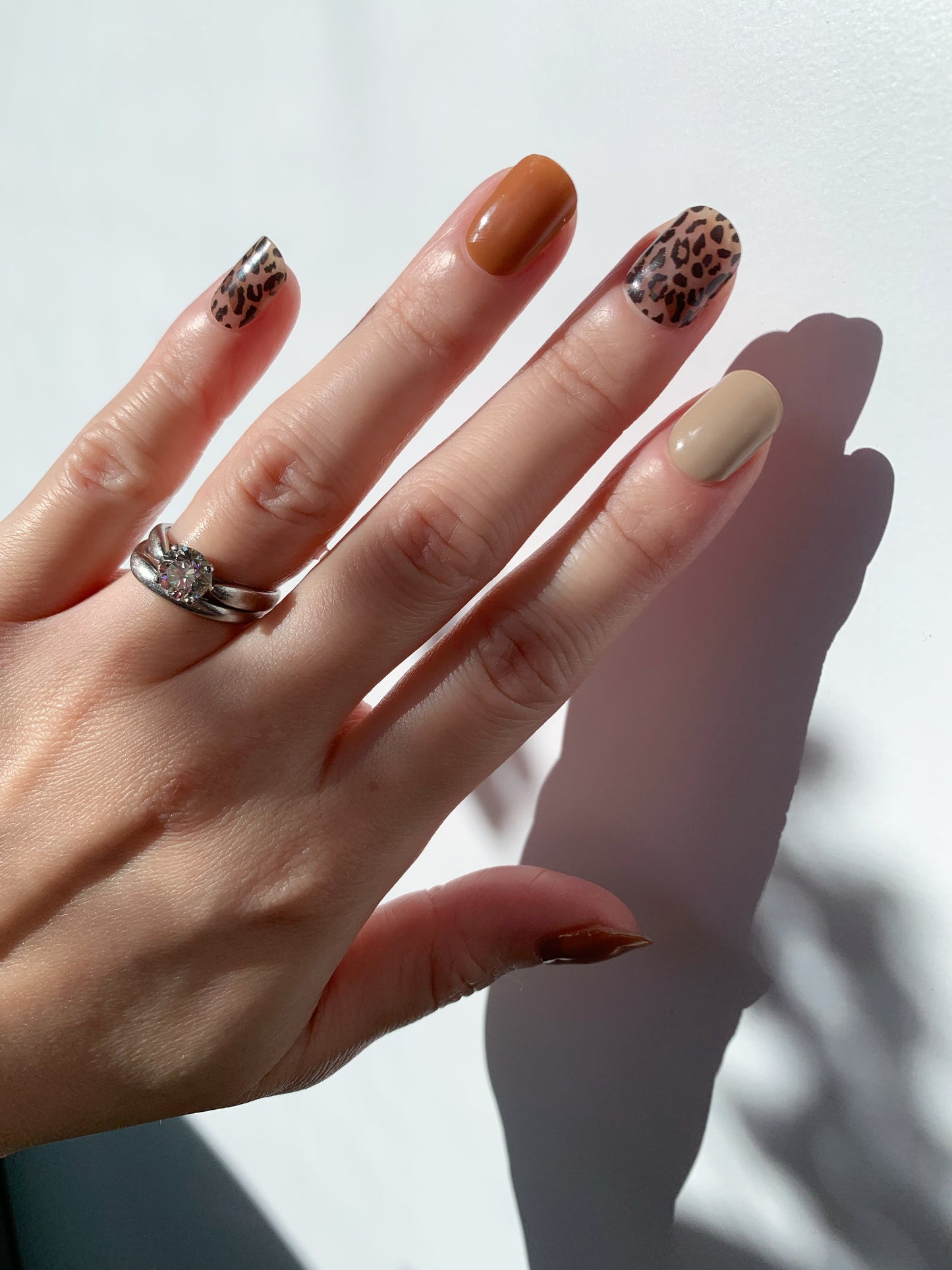 Leopard Print Semi-Cured Gel Nail Stickers