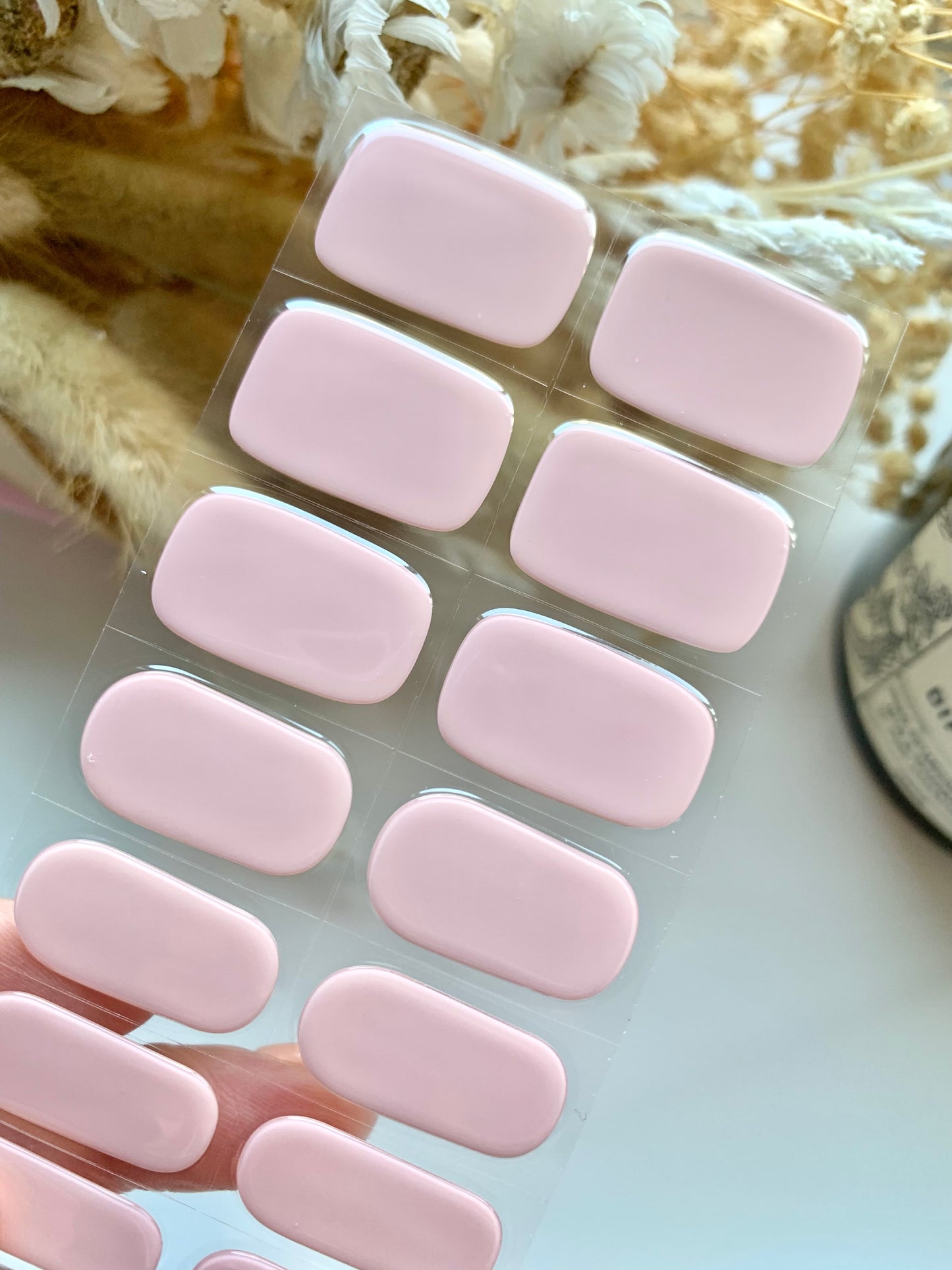 Mademoislle Pink Semi-Cured Gel Nail Stickers