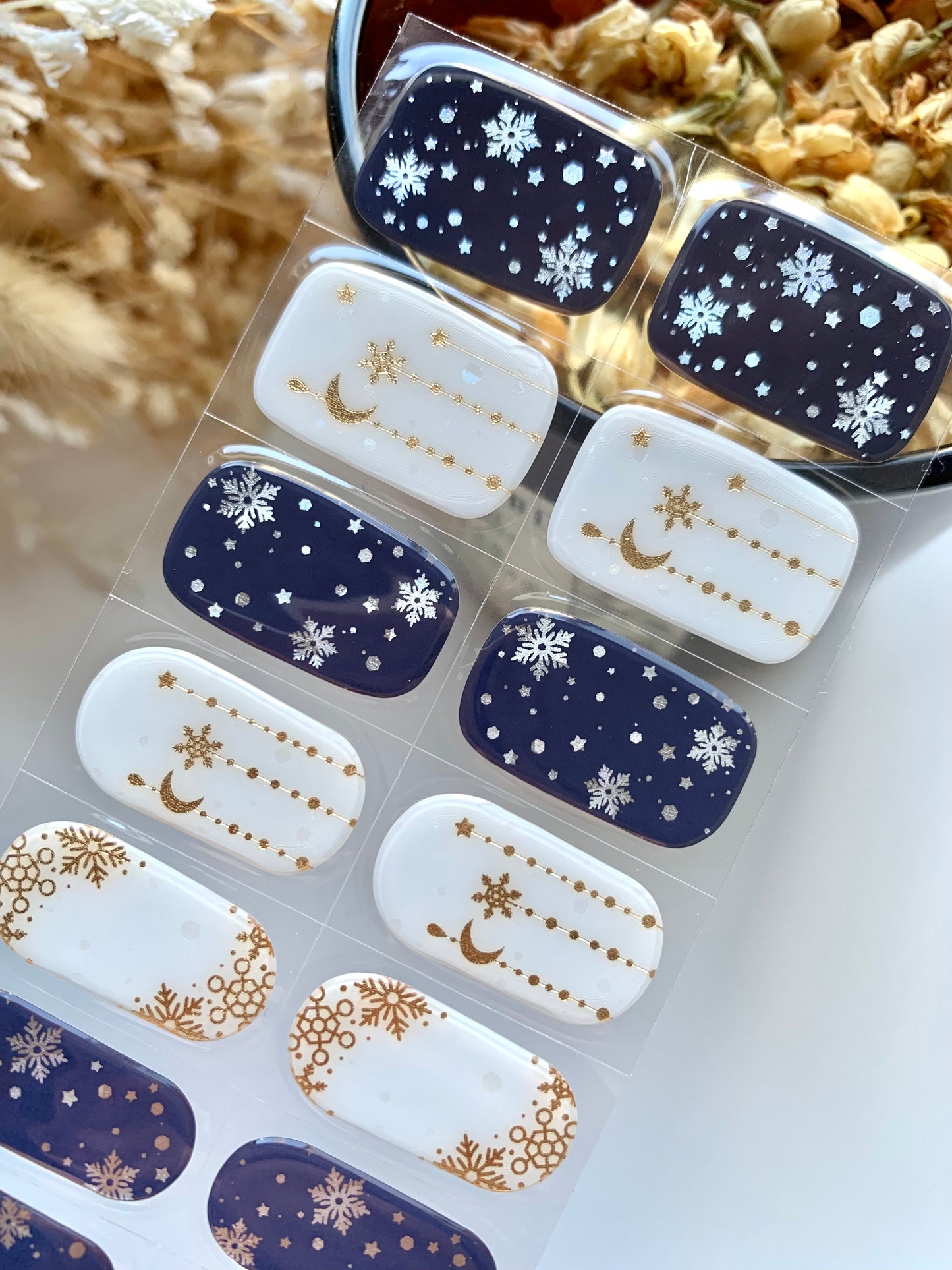 Snow Moon Semi-Cured Gel Nail Stickers