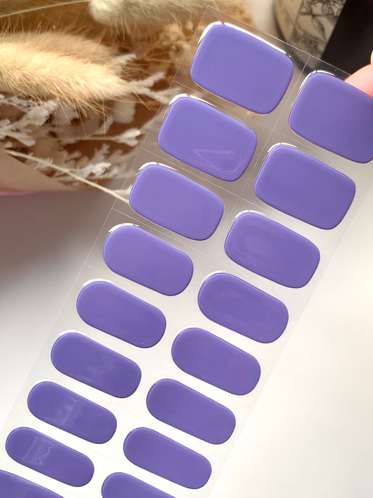 Violet Semi-Cured Gel Nail Stickers