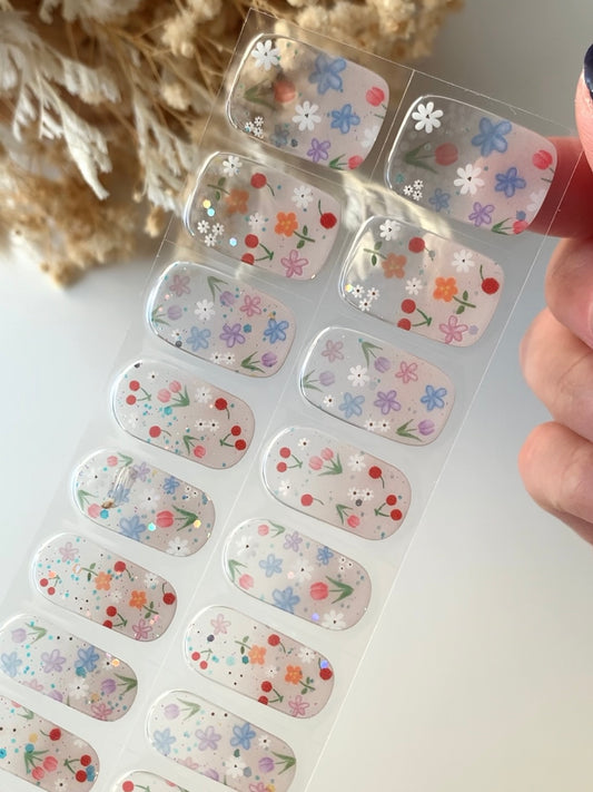 Blossom Cherry Semi-Cured Gel Nail Stickers