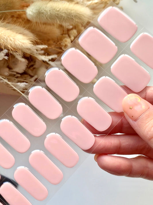 Mademoislle Pink Semi-Cured Gel Nail Stickers