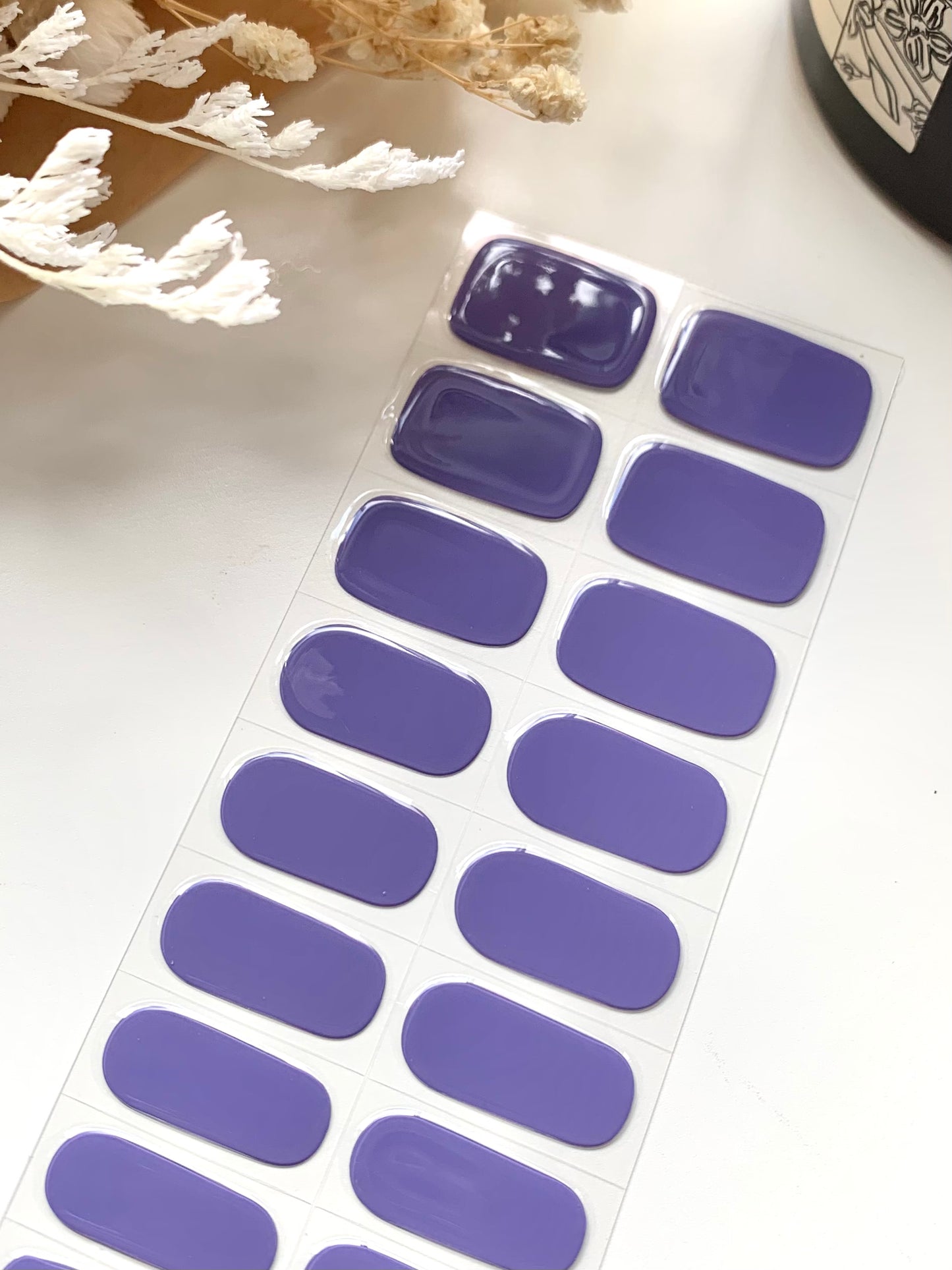 Violet Semi-Cured Gel Nail Stickers